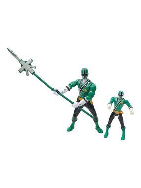 Bandai Power Ranger Samurai Green Ranger Action Figure Forest Spear Minifig Lot